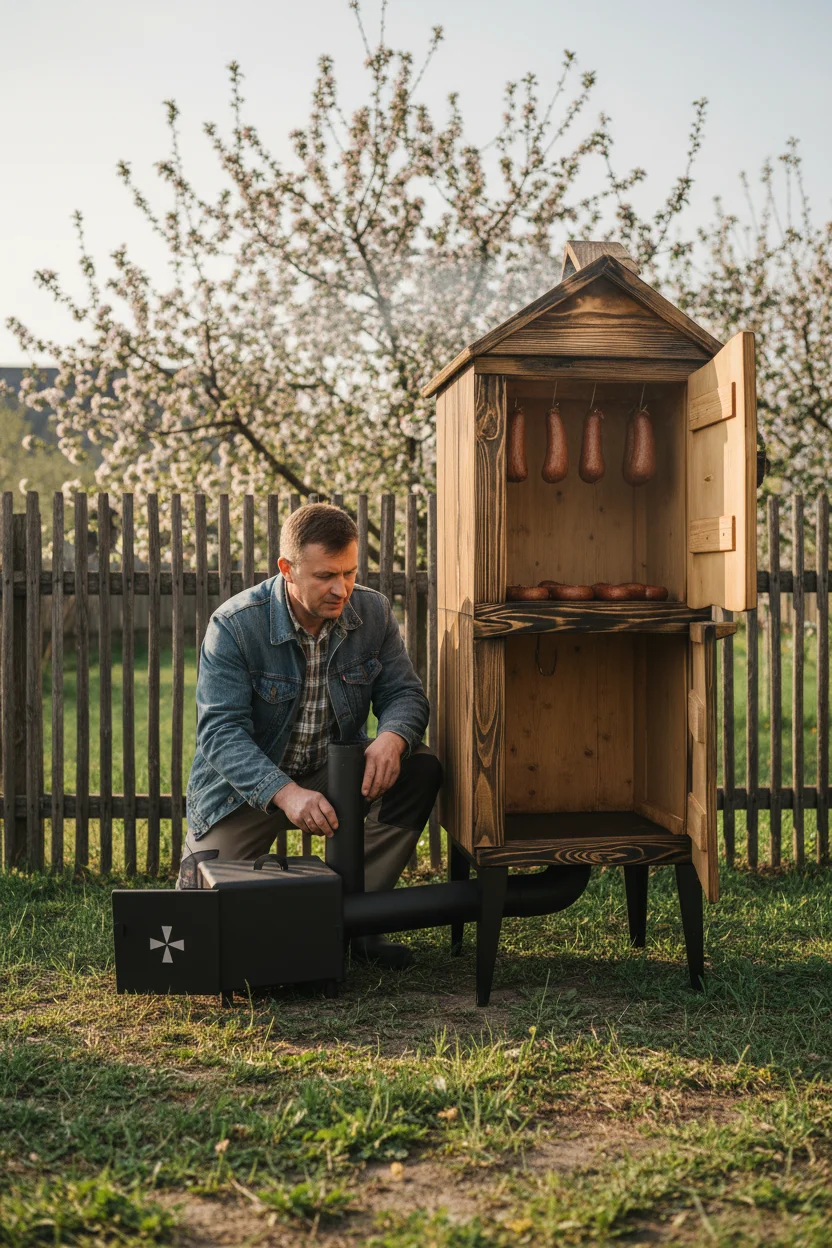 Sprawdzanie wędzarni przed zakupem - kontrola systemu wentylacji i generatora dymu
