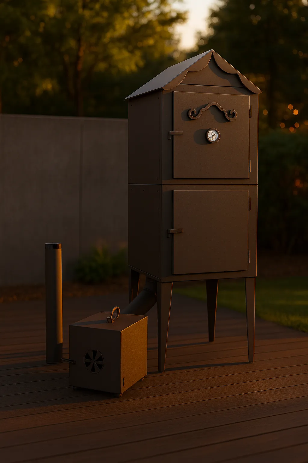 Raeucherkammer Garten Metall Heim 12