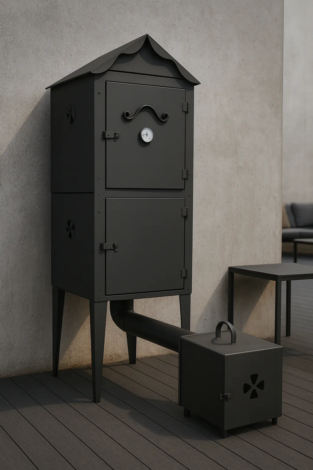 Raeucherkammer Garten Metall Heim 7