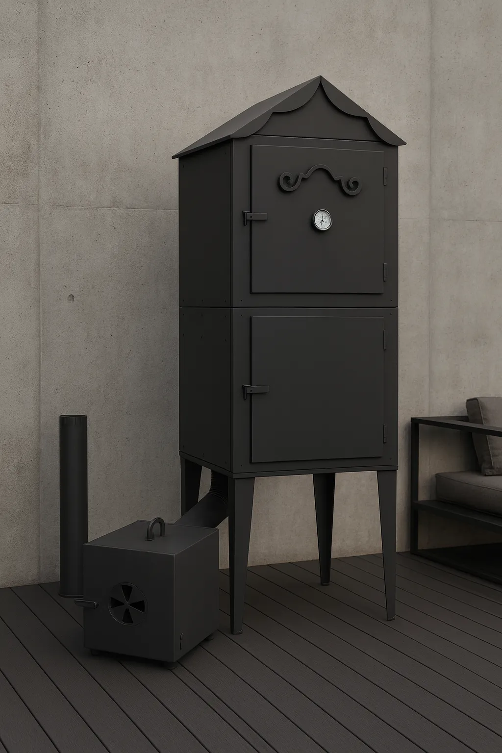 Raeucherkammer Garten Metall Heim 10