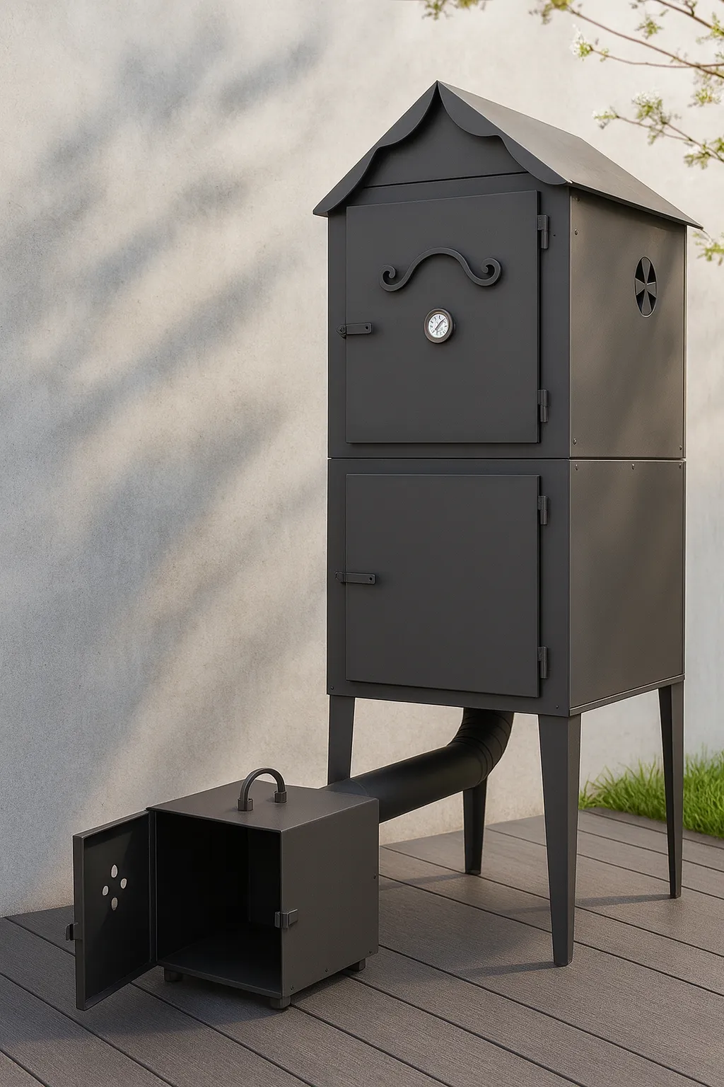 Raeucherkammer Garten Metall Heim 13