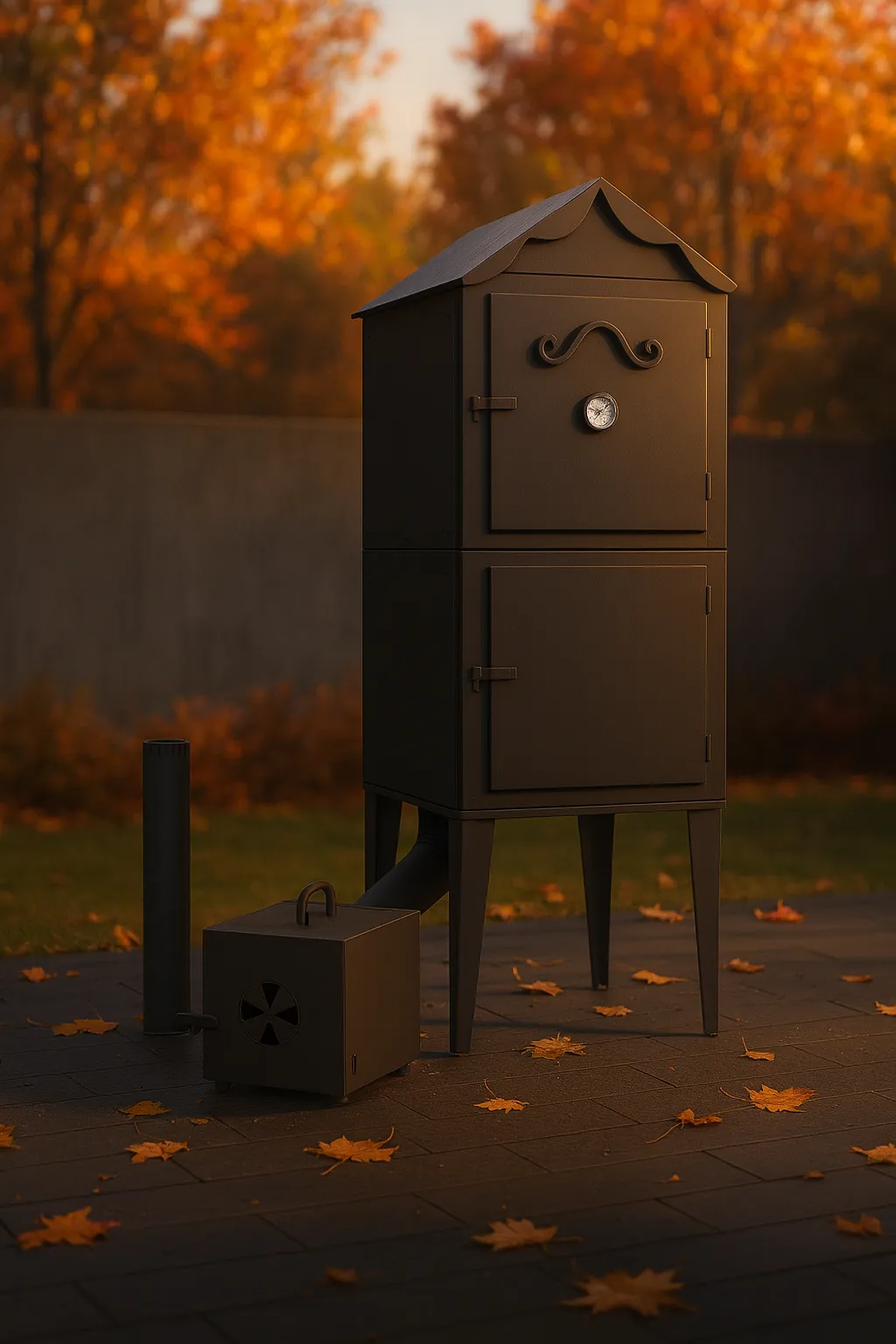 Raeucherkammer Garten Metall Heim 14