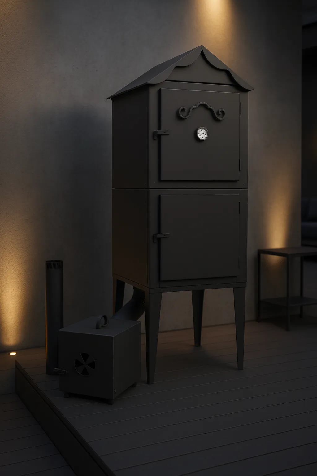 Raeucherkammer Garten Metall Heim 15