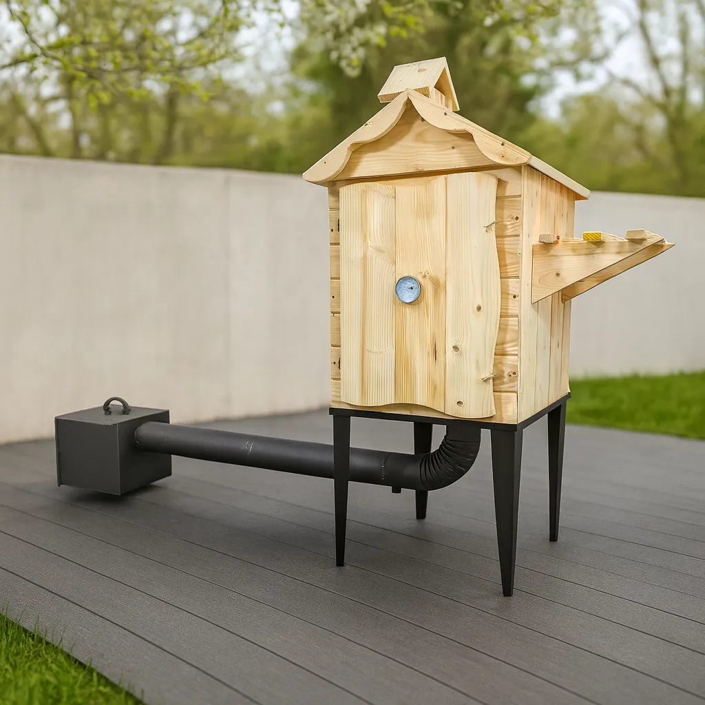 Raeucherkammer Holz Garten Wędzarka 8