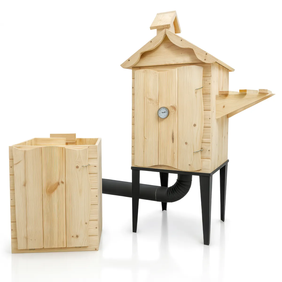 Raeucherkammer Holz Garten Wędzarka 7