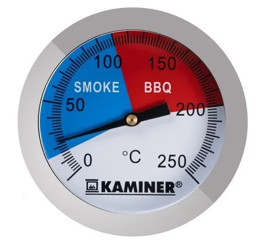 Analogowy termometr do grilla i wędzarni ze skalą 0–250 °C