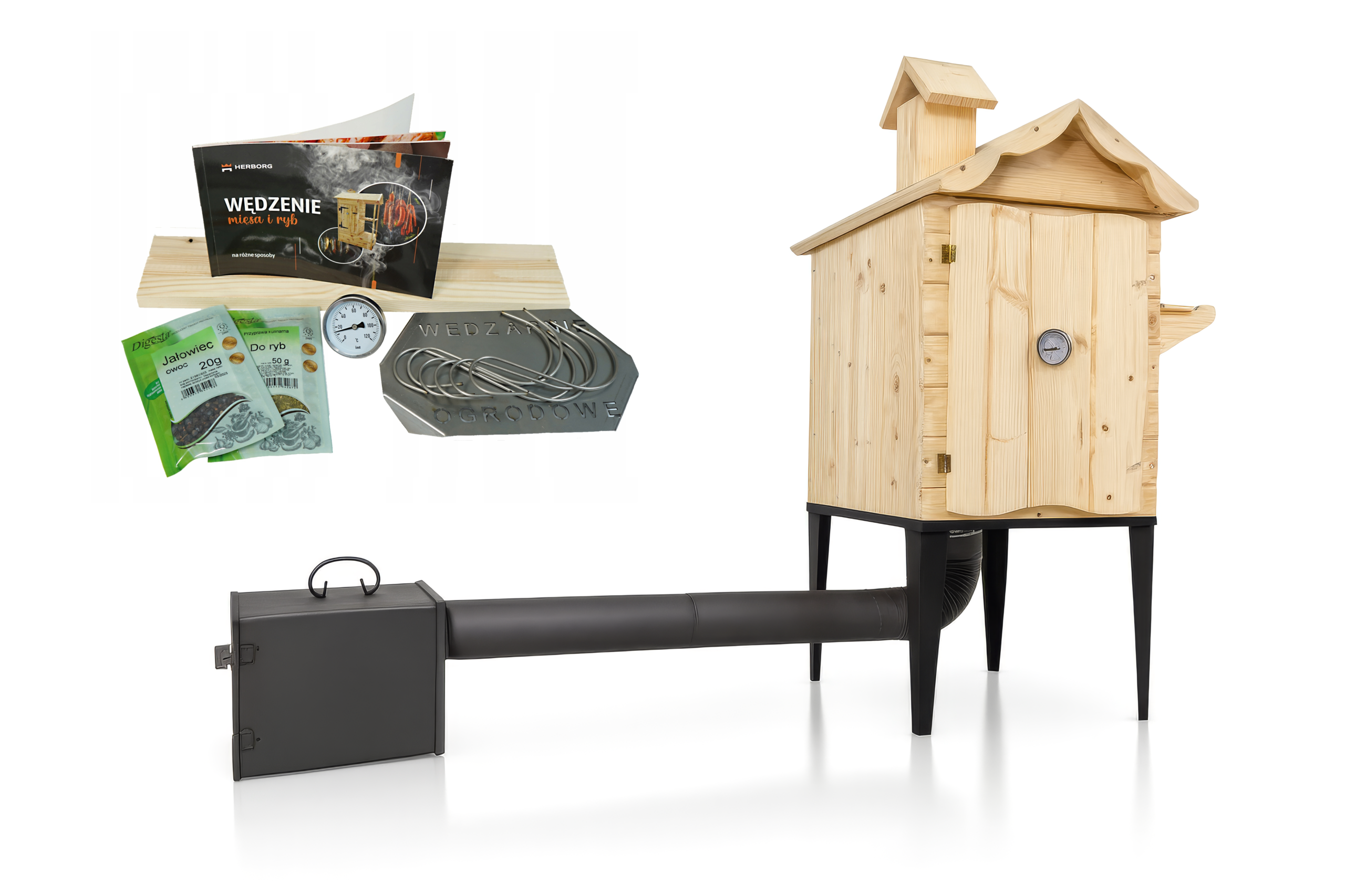 Wędzarnia Drewniana Ogrodowa Wędzarka - widok