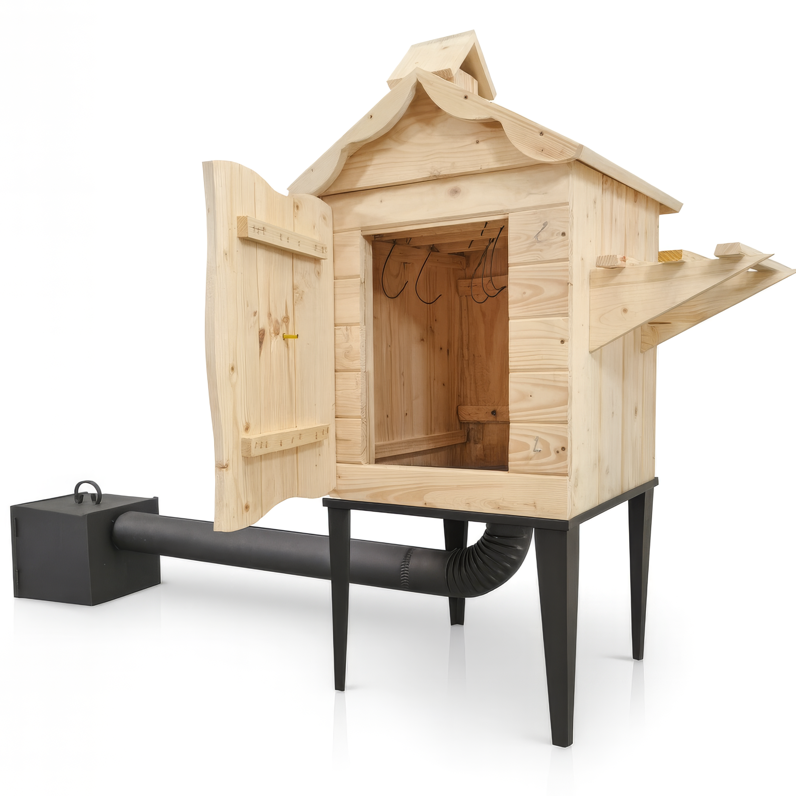Wędzarnia Drewniana Ogrodowa Wędzarka - detale
